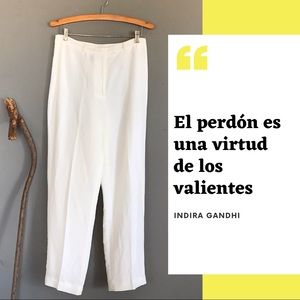 Elegant and conservative white pant